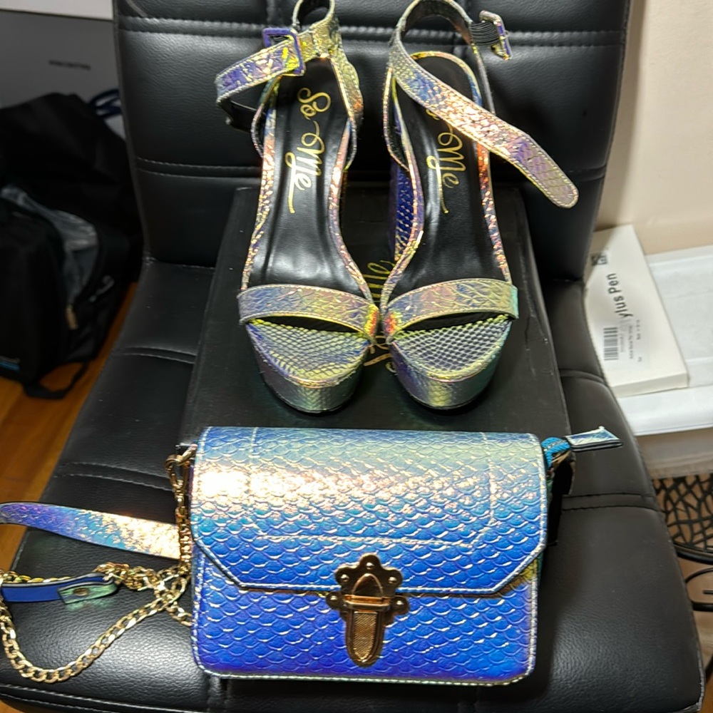 platforms with the bag to match